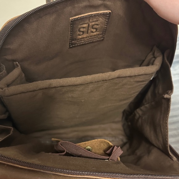 STS Ranchwear Tan Leather Backpack - Picture 11 of 12